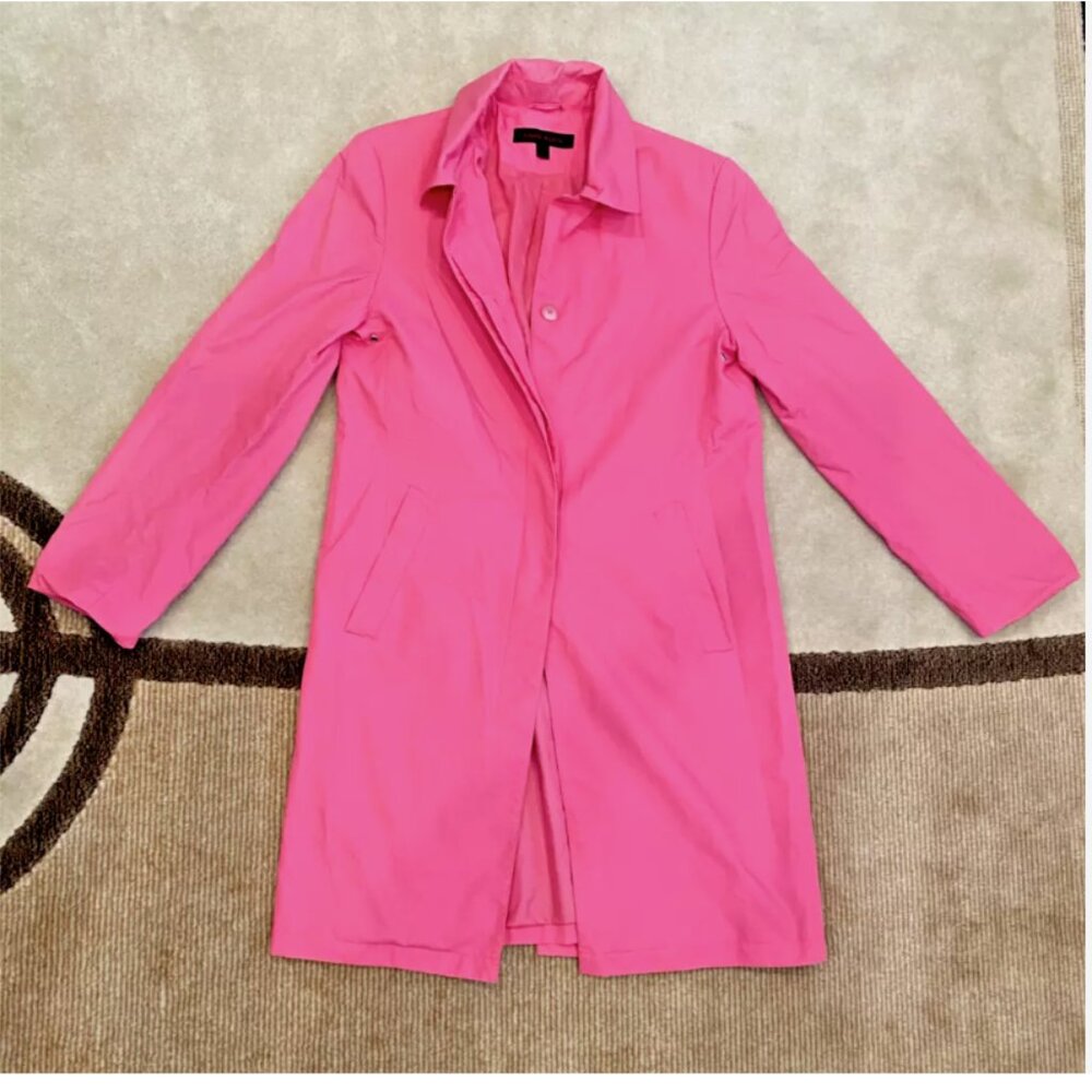 ANNE KLEIN PINK TRENCH COAT SIZE S (10/10) CONDITION